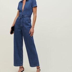 Reformation Cassidy Denim Jumpsuit